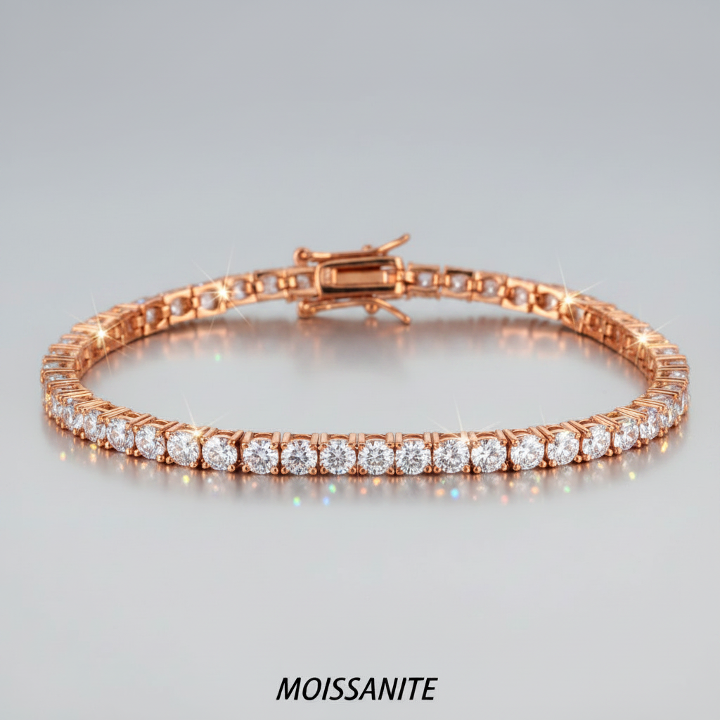 צמיד טניס מוסונייט mosi001-2.5mm-3.3ct-3.78ct--2-M