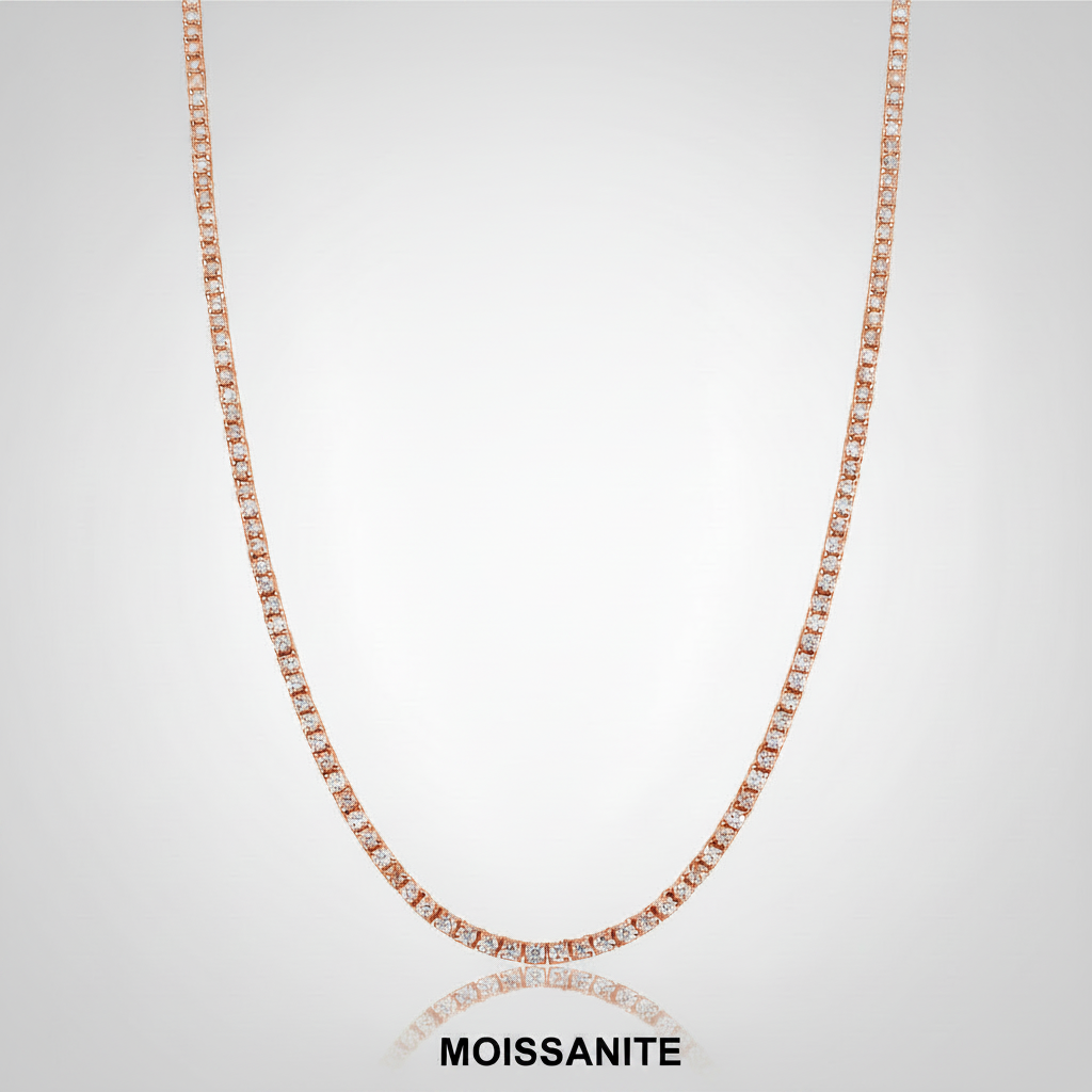שרשרת טניס מוסונייט mosi004-2.5mm-8.46ct--2-M