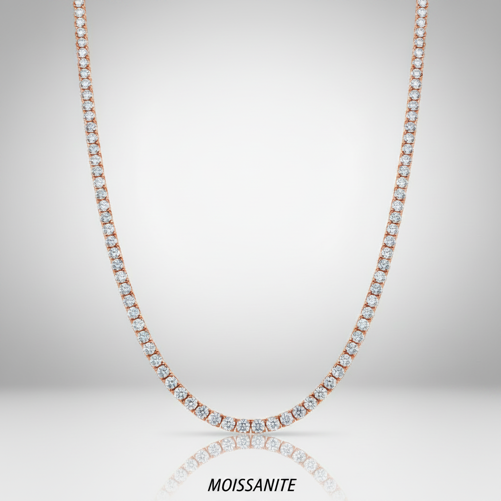 שרשרת טניס מוסונייט mosi005-3mm-14ct- -2-M