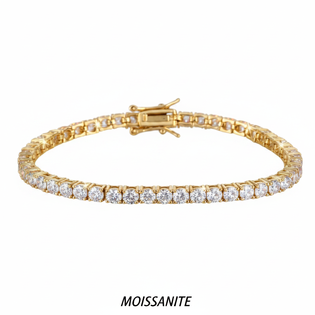 צמיד טניס מוסונייט mosi003-4mm-11.7ct-13.2ct--3-M