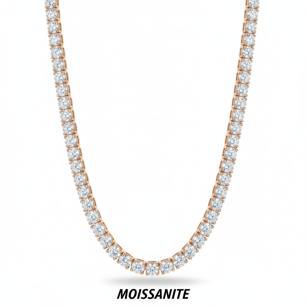 שרשרת טניס מוסונייט mosi006-4mm-29.4ct--2-M