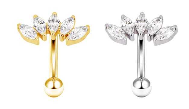 2 יח' - טבור Lumipierce lpb028-1.6*8*4mm ball -