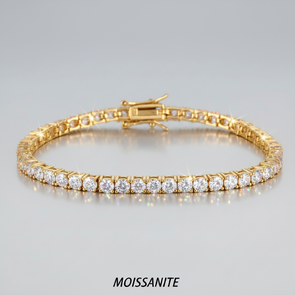 צמיד טניס מוסונייט mosi001-2.5mm-3.3ct-3.78ct--3-M