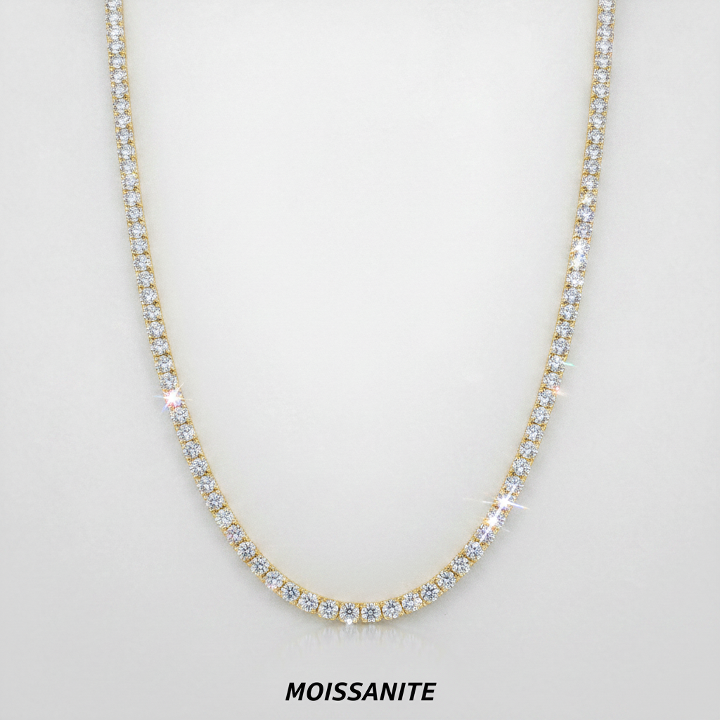 שרשרת טניס מוסונייט mosi005-3mm-12.5ct--3-M