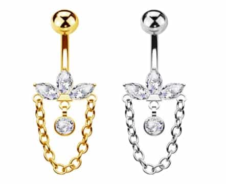 2 יח' - טבור Lumipierce  lpb023-1.6*10*4mm ball -