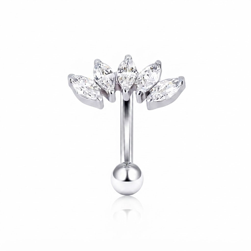 2 יח' - טבור Lumipierce  lpb028-1.6*8*4mm ball -