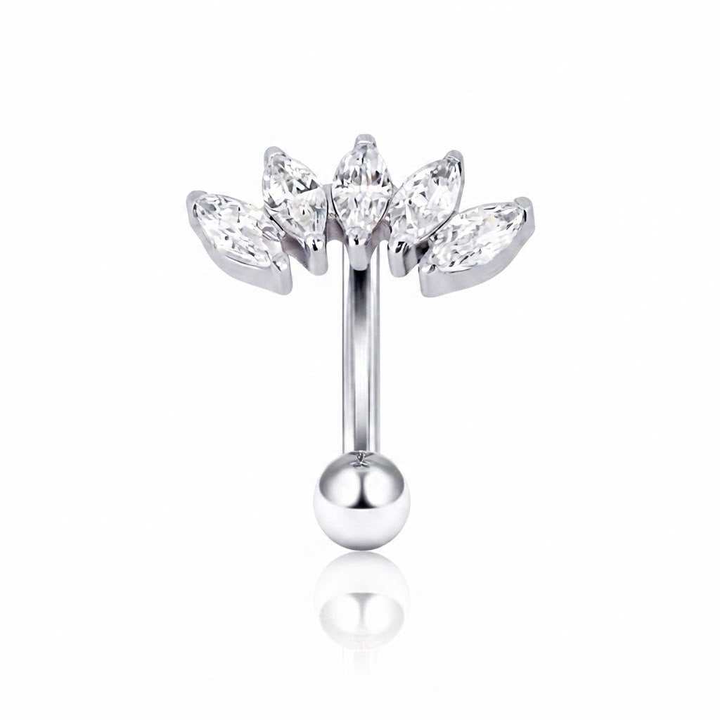 2 יח' - טבור Lumipierce  lpb028-1.6*8*4mm ball -